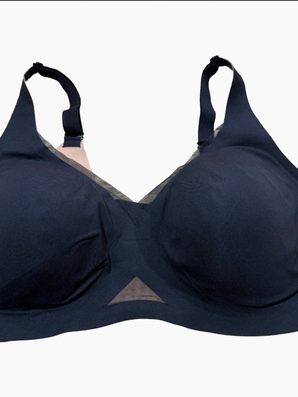 Honeylove Crossover Supportive Bra Size 2X+ Black Nude BRBR00018